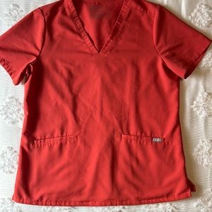 Women’s Figs scrub set, large. Color: Clay